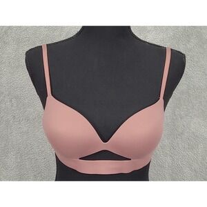 Victoria's Secret Pink Rose 32B Body By Victoria Perfect Shape Push‎ Up Bra VS
